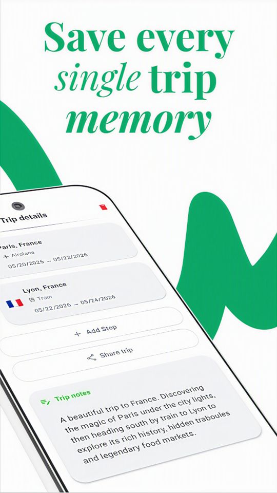 Save every trip memory